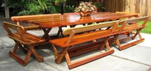 Outdoor Redwood Dining Tables for Gatherings of Any Size